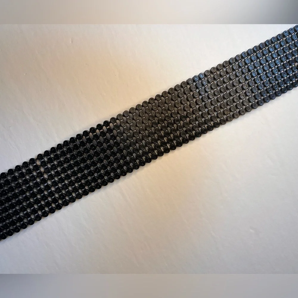 Beaded Stretch‎ Disco Belt Clasp Closure Multi-Colored Stretchy Color Block